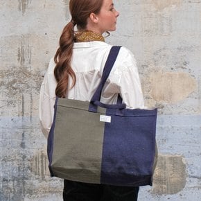 [모아몽] BAG N°39 BLOCK KHAKI/INK BLUE_SAC4403909