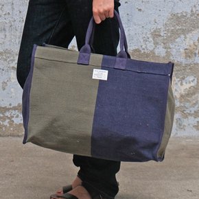 [모아몽] BAG N°39 BLOCK KHAKI/INK BLUE_SAC4403909