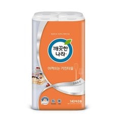 아껴쓰는 키친타월 140매 8롤 1팩