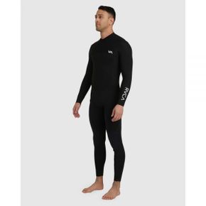 RVCA 3/2 Balance Back Zip Wetsuit - BLACK