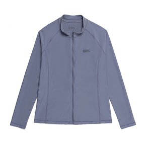 N252WRG410 여성 베이직 집업 래쉬가드 BLUE GREY