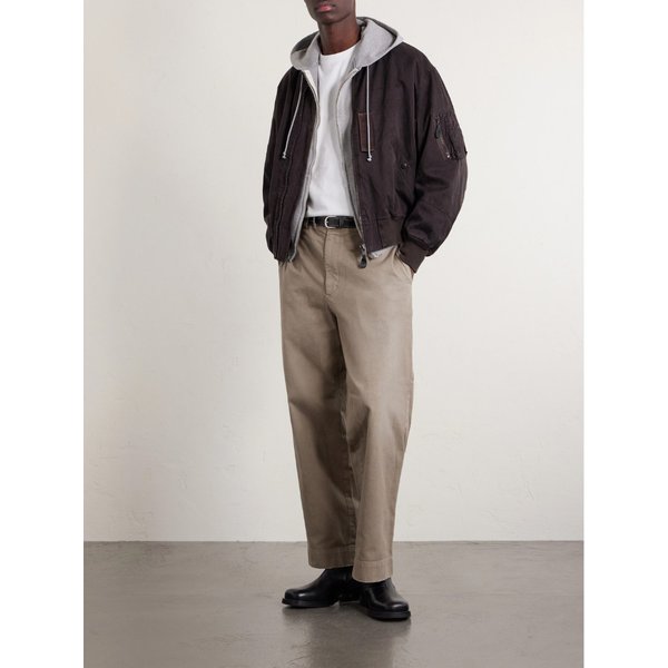 아프레쎄 와이드 코튼 트윌 팬츠 46376663162957197