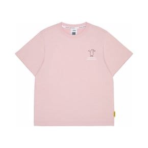 [26SS]K265UTS950 동물 실루엣 반팔 티셔츠 SILVER PINK