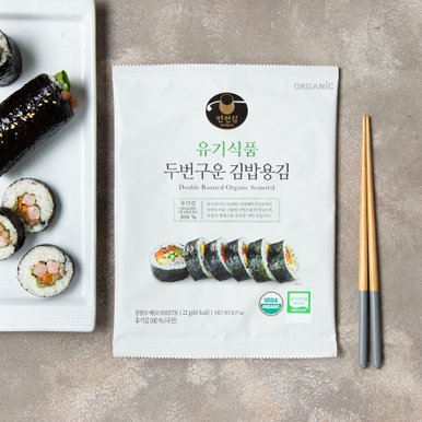 유기식품 두번구운 김밥용김 22g