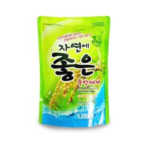 자연에좋은 주방세제(1.2kg) 야채과일세척 1종세척제 순한 (S12005475)