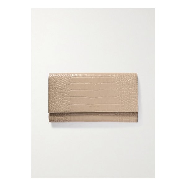 스마이슨 마셜 크로커다일 이펙트 가죽 트래블 지갑 샌드 1647597341702035