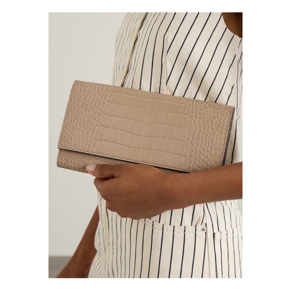 스마이슨 마셜 크로커다일 이펙트 가죽 트래블 지갑 샌드 1647597341702035