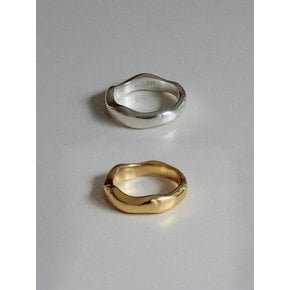 silver925 bold wave ring (2color)