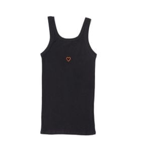 BASERANGE 24 Heart Tank in Black TOHT-RB-SU24 하트 탱크 민소매 반팔 반팔티