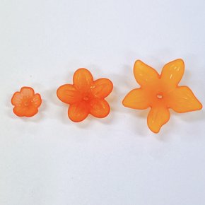능소화 꽃 아크릴 비즈 공예 식물 끈갈피 책갈피 팔찌 키링 만들기 diy 재료 부자재 구슬