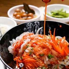 포항 물회육수 업소용 대용량 6kg 3개 소스 양념 5kg 3개로 용량변경