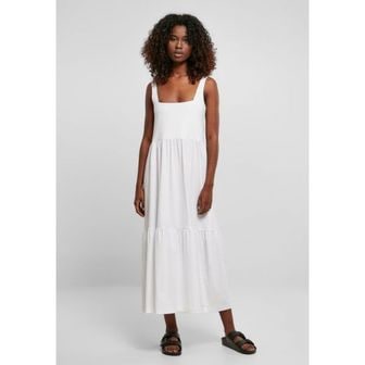 이스퀘어 4085417 Urban Classics 7/8 LENGTH VALANCE SUMMER - Jersey dress white