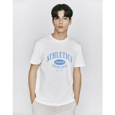 지오다노 NEW 남자 그래픽 반팔 티셔츠 (ATHLETICS) 095505