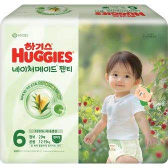 하기스 네이처메이드 팬티 6단계 공용 점보 29매