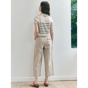 WD_One tuck linen wide pants