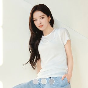 326543 여 텐셀 시어 레이어드 탱크탑