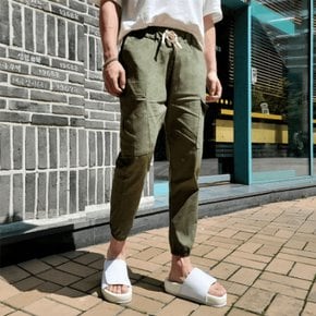 / 캐주얼바지 아이스 린넨 조거팬츠 - 3color