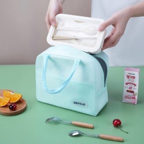 여성 소풍 도시락 피크닉 방한 스퀘어 워터프루프 가방