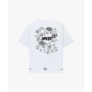 가넷옴므 [24SS] GCS34407 OVER FIT 화이트 오버핏 아트웍 포켓 티셔츠