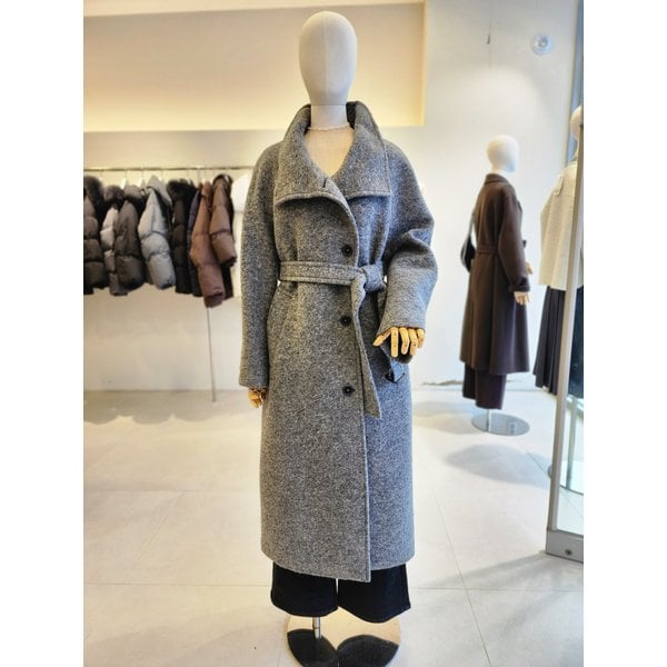 [여주점] [JJ 지고트] 여성 울 블렌드 멜란지 하이넥 코트 GRBA0CTJ81