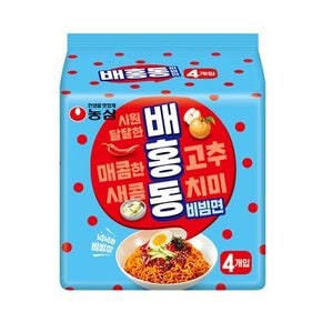 봉지라면 농심 배홍동 비빔면 137g 8개