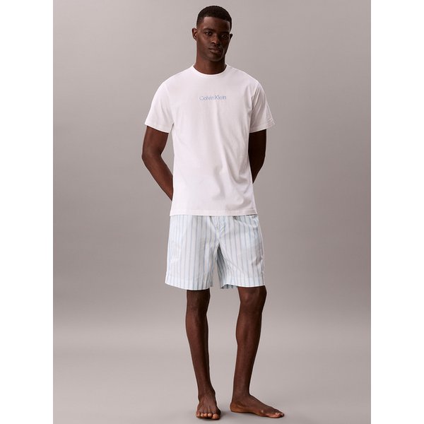 남성 코튼 포플린 슬립 반팔 쇼츠 세트_NM29033L4