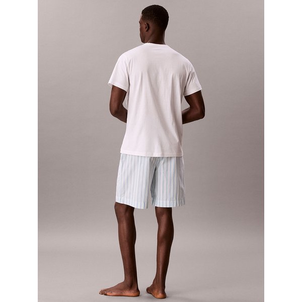 남성 코튼 포플린 슬립 반팔 쇼츠 세트_NM29033L4