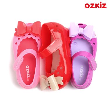오즈키즈 리본봉봉 아동 여아 젤리슈즈