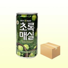 웅진 초록매실 180ml X 30캔(1박스)/과즙음료 작은캔 (S16253102)