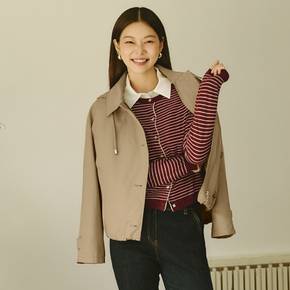 후드 스트링 숏 트렌치코트 (SSLNNAI26020)(SSLNN26020)