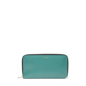 Fluorite leather continental wallet 블루 6630340696675066