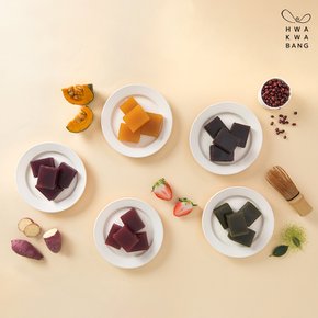 [9/22일 오전9시 주문마감][화과방] 큐빅양갱(40gX30개입) +쇼핑백 / 5가지맛 (팥,딸기,고구마,녹차,호박)