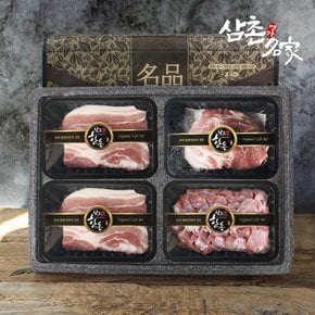 [추석명절] 삼촌명가의 우리한돈 돈구이 선물세트 2kg(삼겹살+목살+앞다리살)