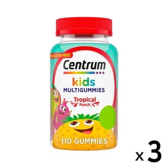  centrum3X 센트룸  키즈  어린이  멀티  종합비타민  과일맛  100구미