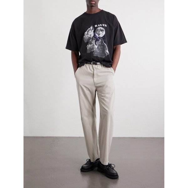 레미 릴리프 하울링 울브스 프린트 코튼 저지 티셔츠 46376663163074099