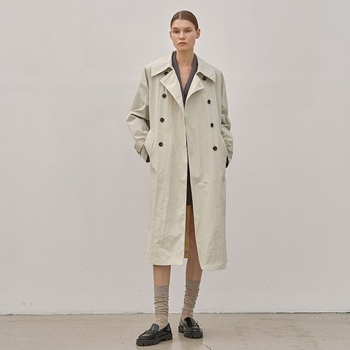 나인(Atelier Nain) (택가:219,000원)맥시 트렌치 코트 S(CT-1435)