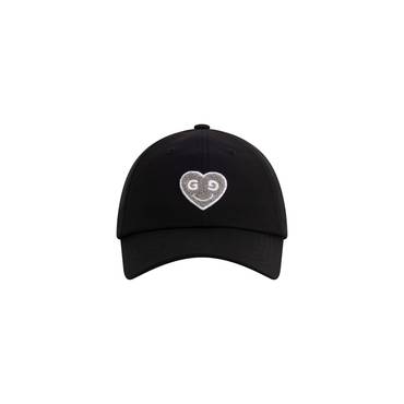 고엑스오 스마일하트 우븐 볼캡 블랙