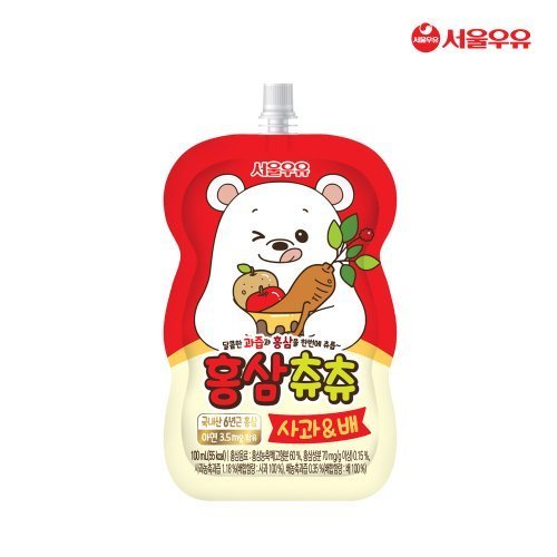 홍삼츄츄 사과배맛 100ml 파우치