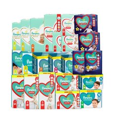 팸퍼스 [3세트]유럽산 베이비드라이 기저귀 팬티 밴드 1 2 3 4 5 6 7 단계 pampers 바우처