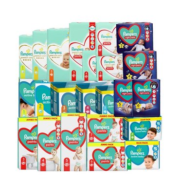 팸퍼스 [3세트]유럽산 베이비드라이 기저귀 팬티 밴드 1 2 3 4 5 6 7 단계 pampers 바우처