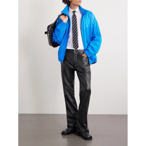 플레어 패널 가죽 팬츠 46376663162969998