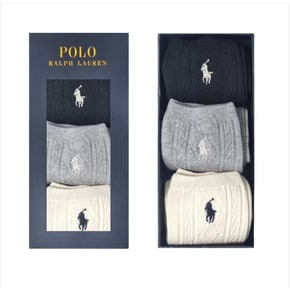 숙녀 멀티 케이블  3족세트 여성양말  polo13298