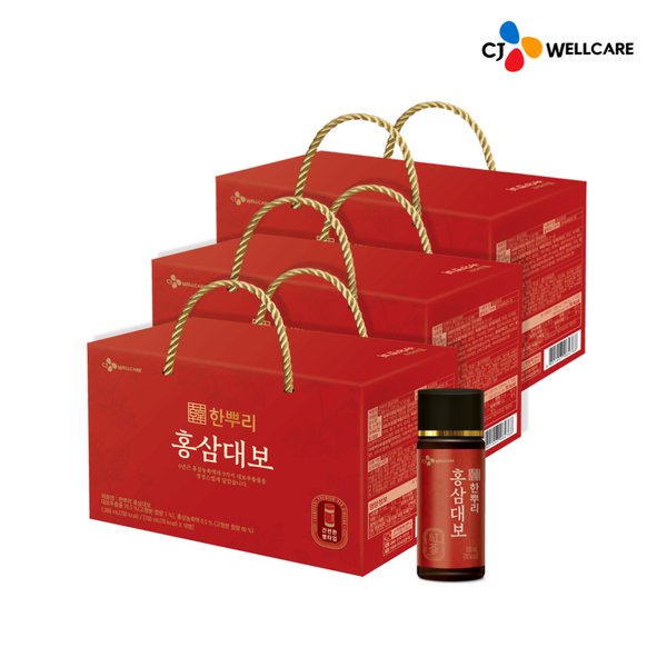 한뿌리 홍삼대보 100ml 10병 x 3개
