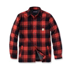 칼하트 RELAXED FIT FLANNEL SHERPA-LINED SHIRT JAC 105939-R81 릴랙스 핏 플란넬 셰르파 라인