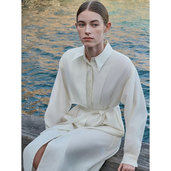 시몬 트렌치 원피스 아이보리 amr2242