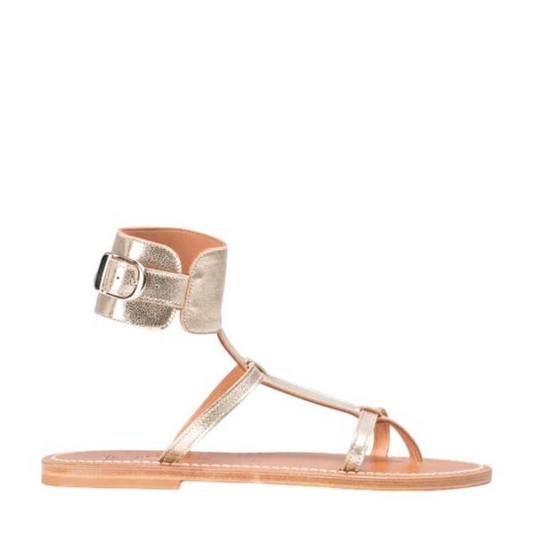 K Jacques 우먼 앵클 Bracelet Caravelle 플랫슈즈 샌들 Brand Size 39 ( US 8 ) EJ309352-METYL - 신세계몰