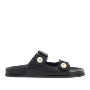 [해외배송] 지미추 슬리퍼 FAYENCE SANDAL SQM BLCK