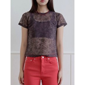 ROSE JACQUARD T-SHIRT_2COLORS_BROWN