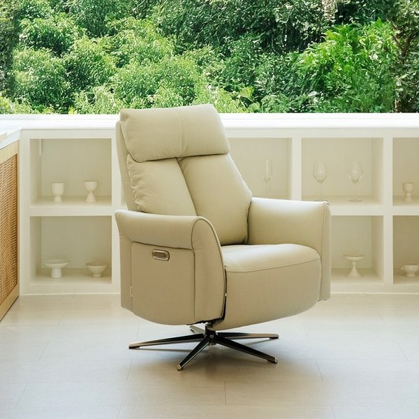 레오 1인용 전동형 리클라이너 소파 안락 의자 라운지 체어