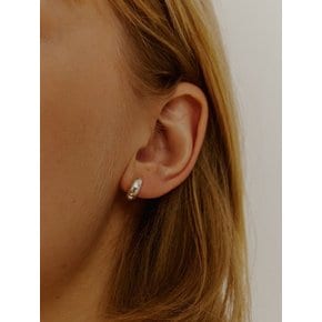 [Silver] Thick Ring Earrings